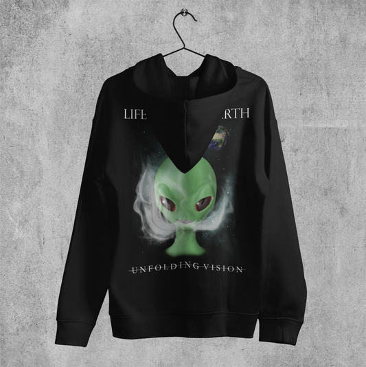 Stoned Alien Hoodie Schwarz