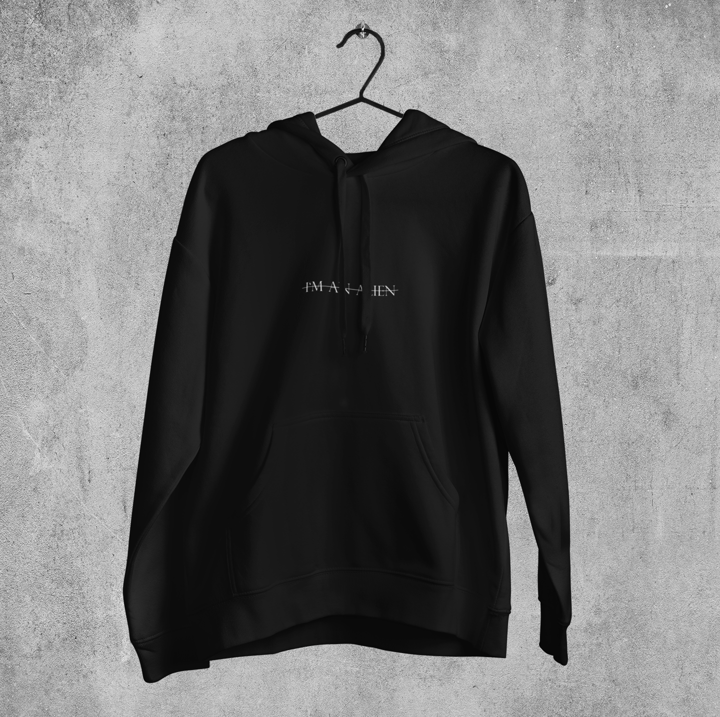 Stoned Alien Hoodie Schwarz