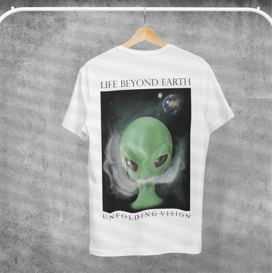 Stoned Alien Tee Weiß