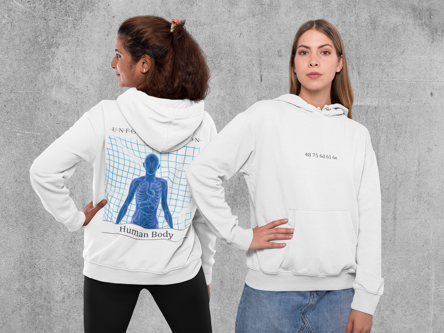 Holo Female Hoodie Weiß