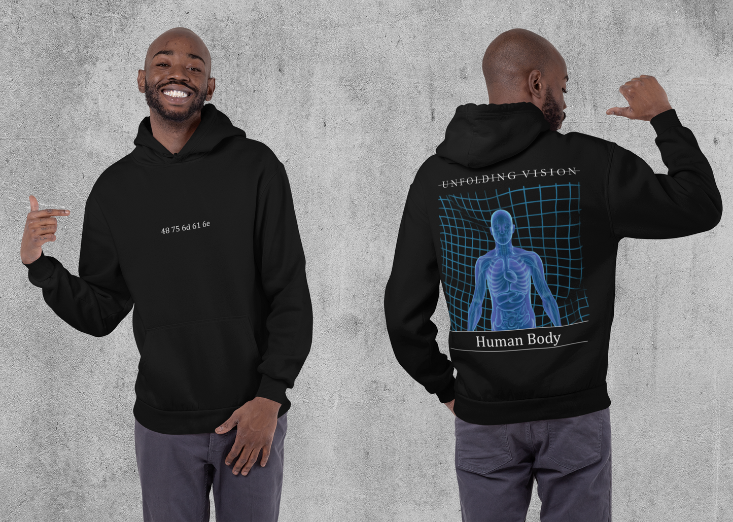 Holo Hoodie Schwarz
