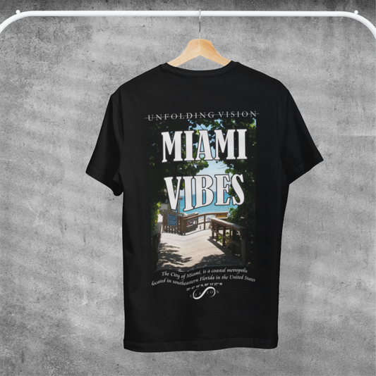 Miami Vibes Tee Schwarz