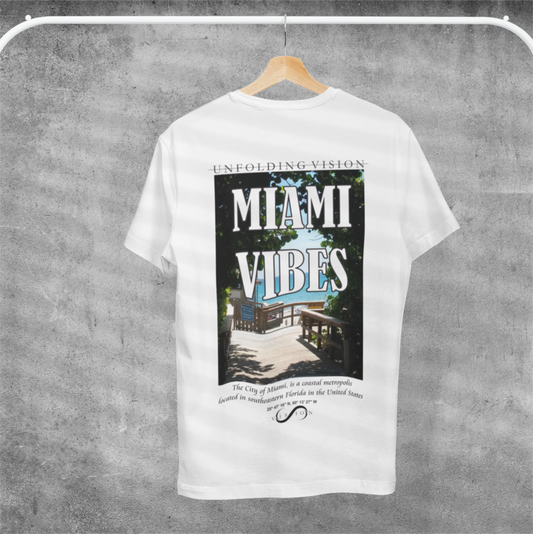 Miami Vibes Tee Weiß
