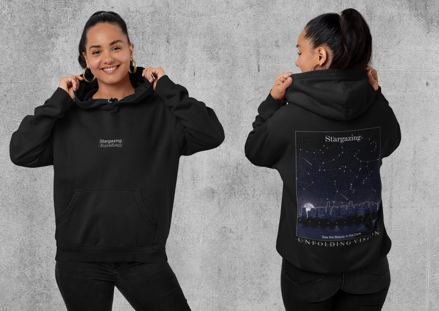 Stargazing Hoodie Schwarz