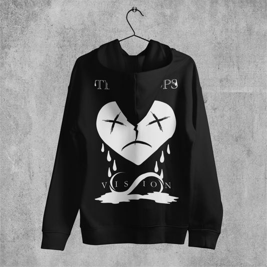 Teardrops Hoodie Schwarz