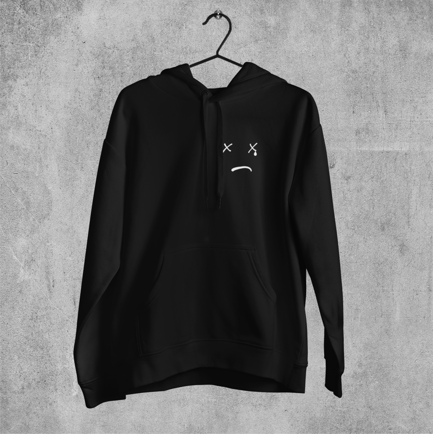 Teardrops Hoodie Schwarz