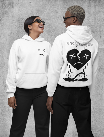 Teardrops Hoodie Weiß