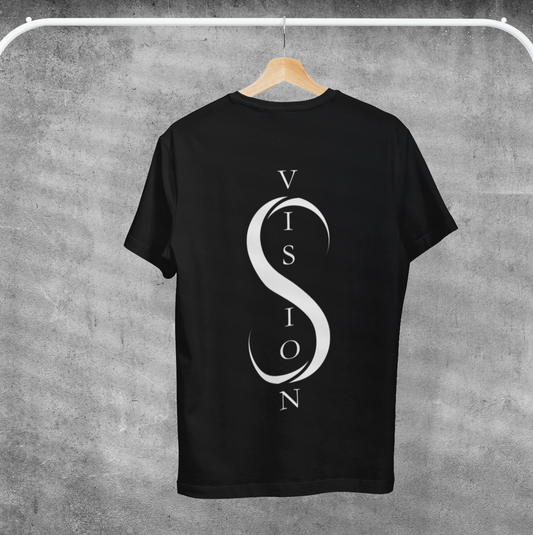 Vertical Logo Tee Schwarz